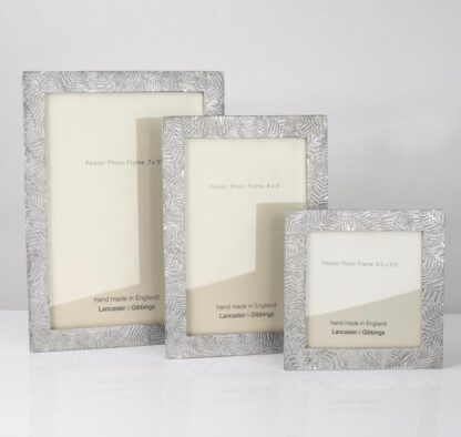 Lancaster & Gibbings Pewter Photo Frames at Gifted Boston Spa