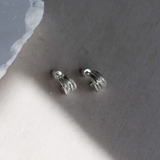 Tutti & Co Spiral Earrings Silver