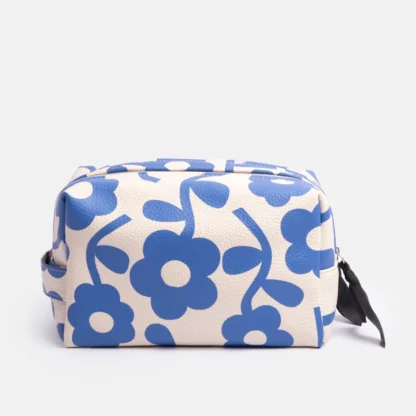 Caroline Gardener Blue Floral Large Travel Wash Bag - Image 4