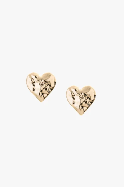 Tutti & Co Heart Earrings Gold (EA669G) - Image 2