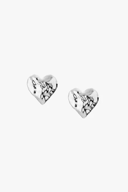 Tutti & Co Heart Earrings Silver (EA669S) - Image 2