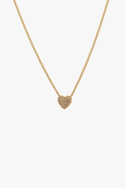 Tutti & Co Pave Necklace Gold