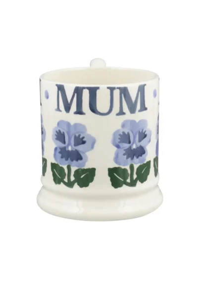 Emma Bridgewater Blue Pansies Mum 1/2 Pint Mug - Image 5